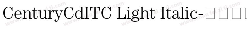 CenturyCdITC Light Italic字体转换